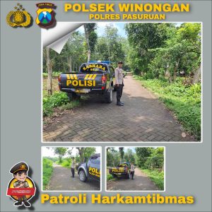 Dengan penuh keikhlasan untuk backbone Polsek Winongan selalu aktif menjaga wilayah hukum nya dengan patroli siang hari 